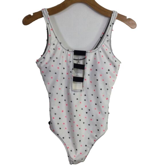 Volcom Womens Heartache One Piece Swimsuit Sleeveless Stretch White Size S NWT - Picture 1 of 16